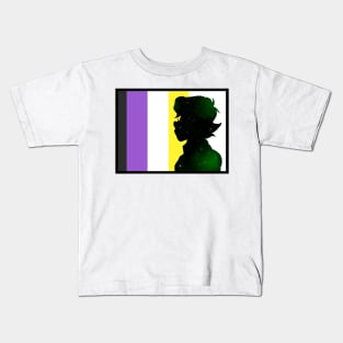 Galaxy Pidge Nonbinary Flag Kids T-Shirt